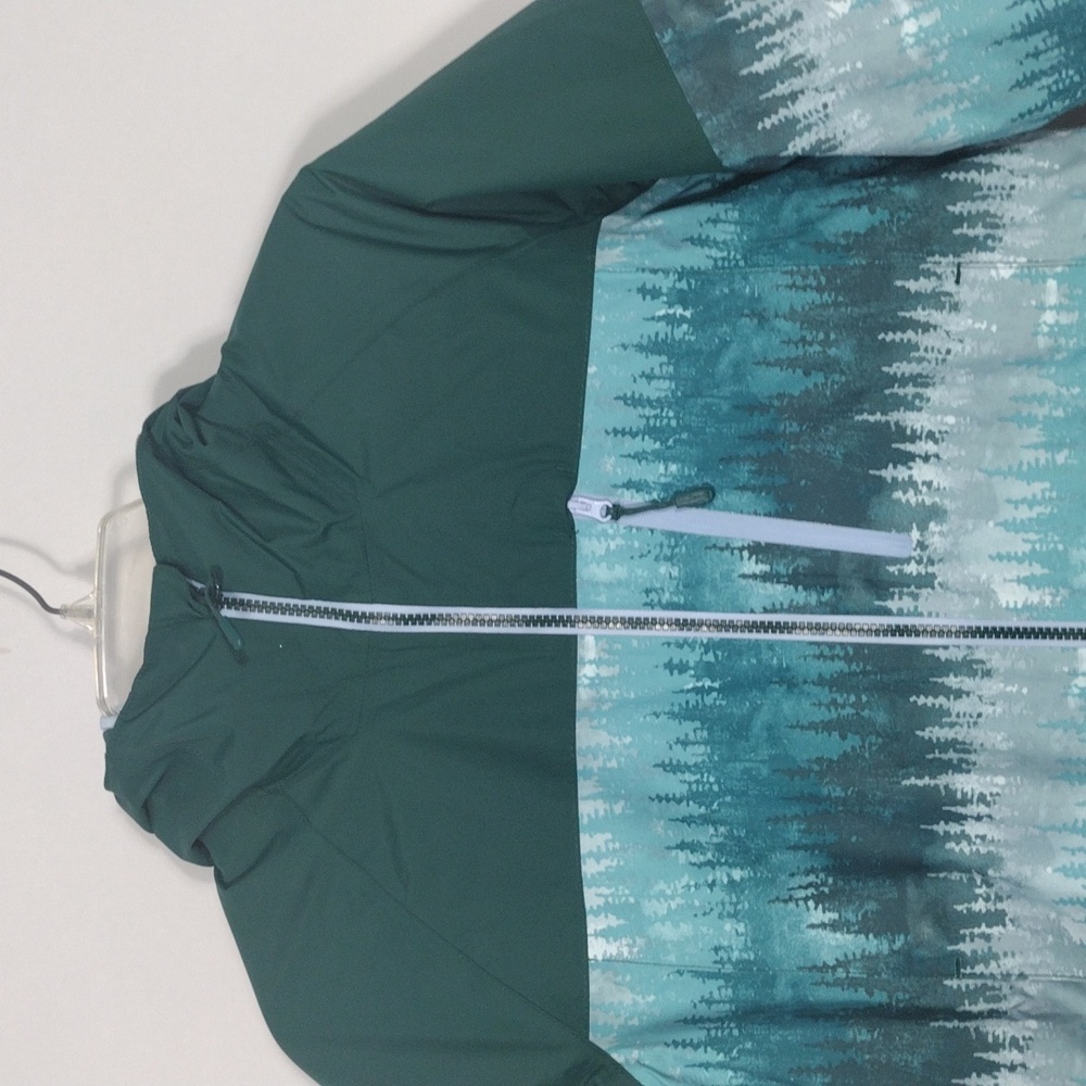 NWT L.L. Bean Wildcat WP Green and Light Blue Ski Jacket Boys Size Medium 10/12 - Picture 3 of 11
